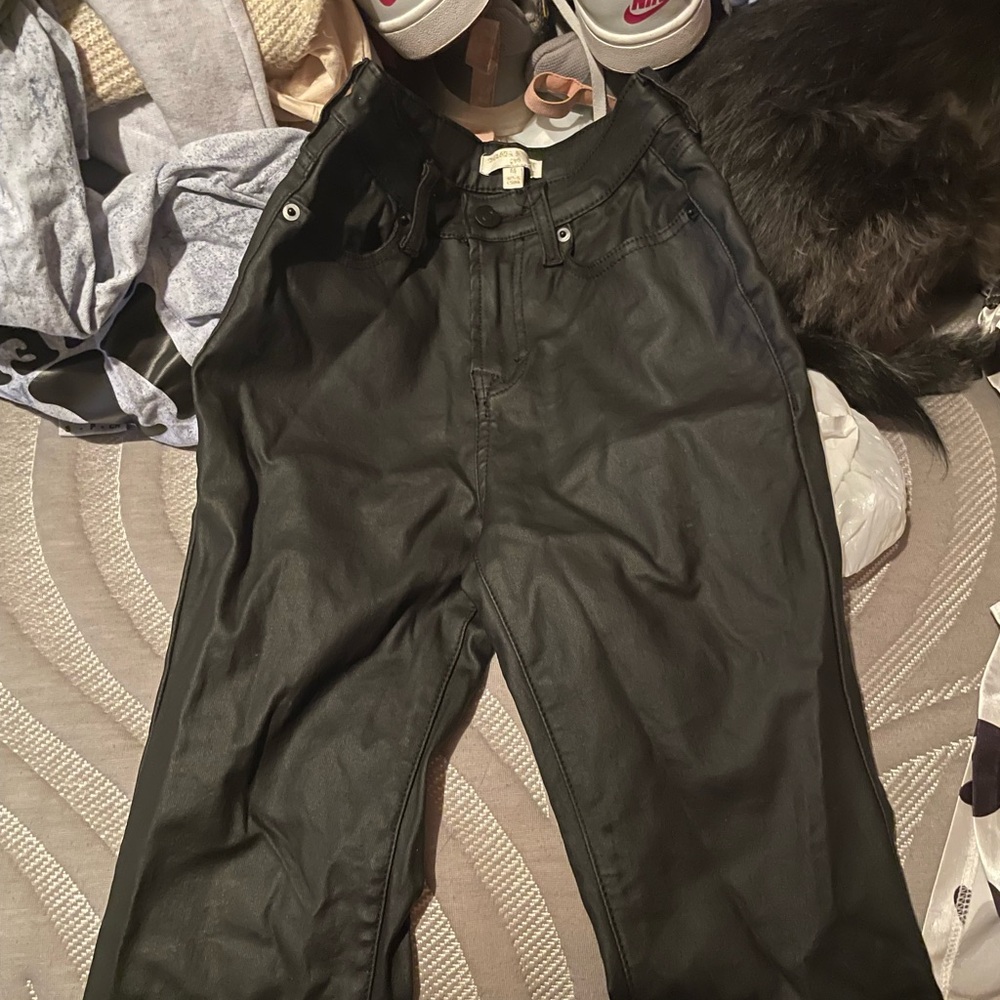 Girls flare leather Pants
